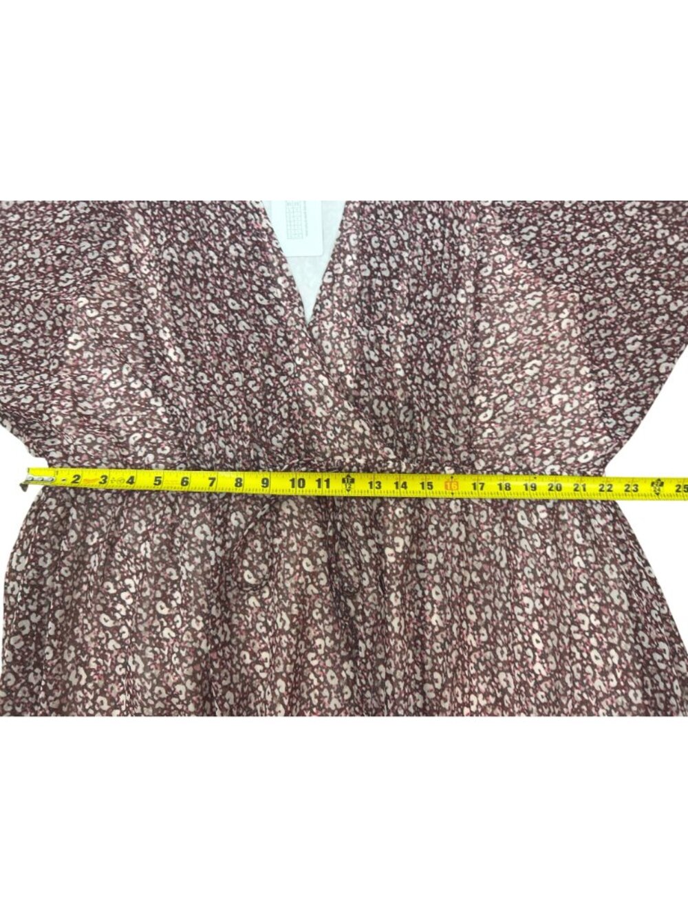 NWT Ted Baker Vallyy Boho Peasant Dress Sz 4 Draped Surplice V-Neck Long Sleeve - Picture 15 of 15